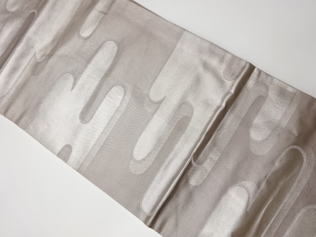 リサイクル　ヱ霞模様織り出し名古屋帯